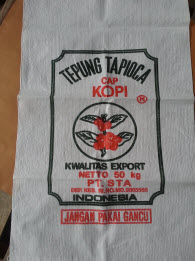 karung putih sablon tapioka Sumber Tani Abadi