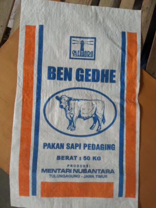 karung plastik bersablon Ben Gedhe